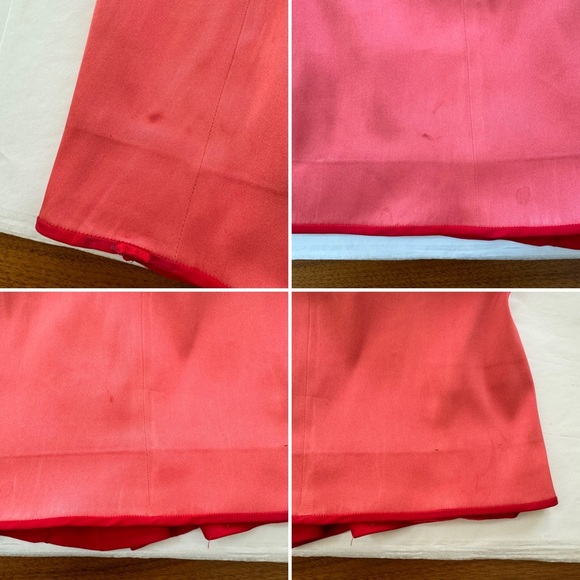 Zac Posen Coral Pink Strapless Sweetheart Fitted Bodycon Cocktail Dress Size 6/8 - Picture 15 of 16